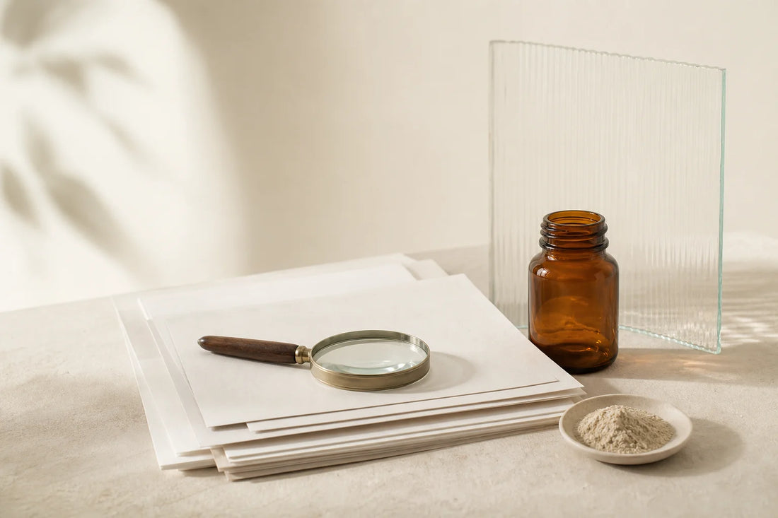 Abstract still life representing federal paperwork review of health survey data collection methods