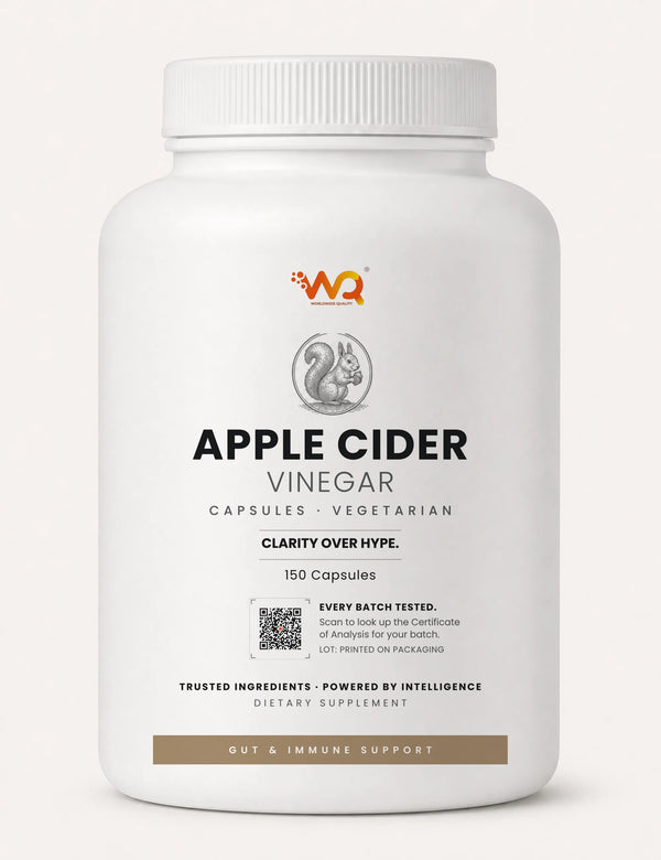 Apple Cider Vinegar Capsules — 2400 mg per serving, 150 capsules (150 servings)