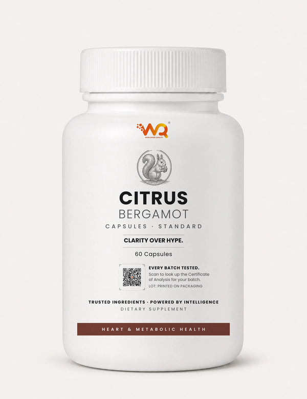 Citrus Bergamot Capsules — 1000 mg per serving, 60 capsules (60 servings)