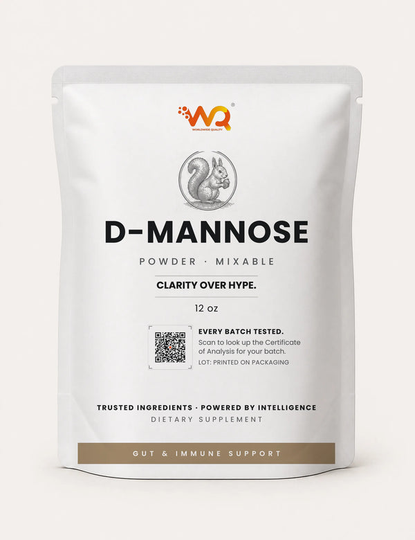 D-Mannose Powder — 1 serving daily, 12 oz (60 servings)