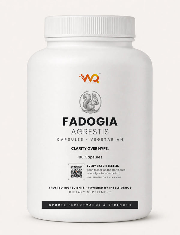 Fadogia Agrestis Capsules — 600 mg per serving, 180 capsules (90 servings)
