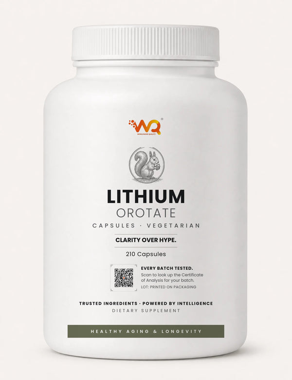 Lithium Orotate Capsules — 5 mg per serving, 210 capsules (210 servings)