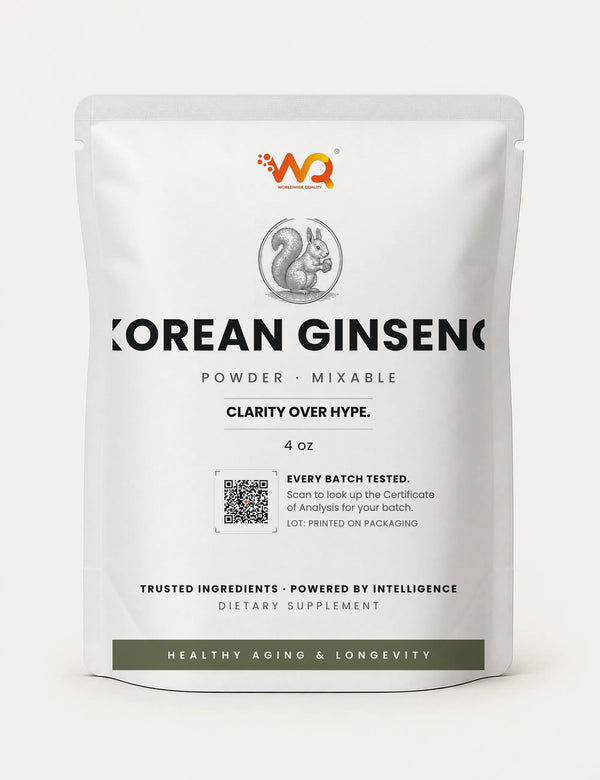 Korean Ginseng Powder — 1000 mg per serving, 4 oz (113 servings)
