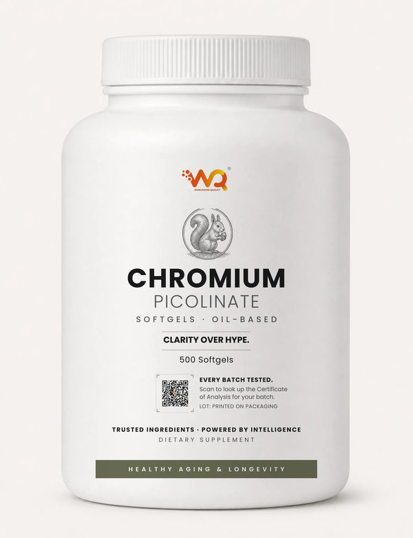 Chromium Picolinate Softgels — 1000 mcg per serving, 500 softgels (500 servings)