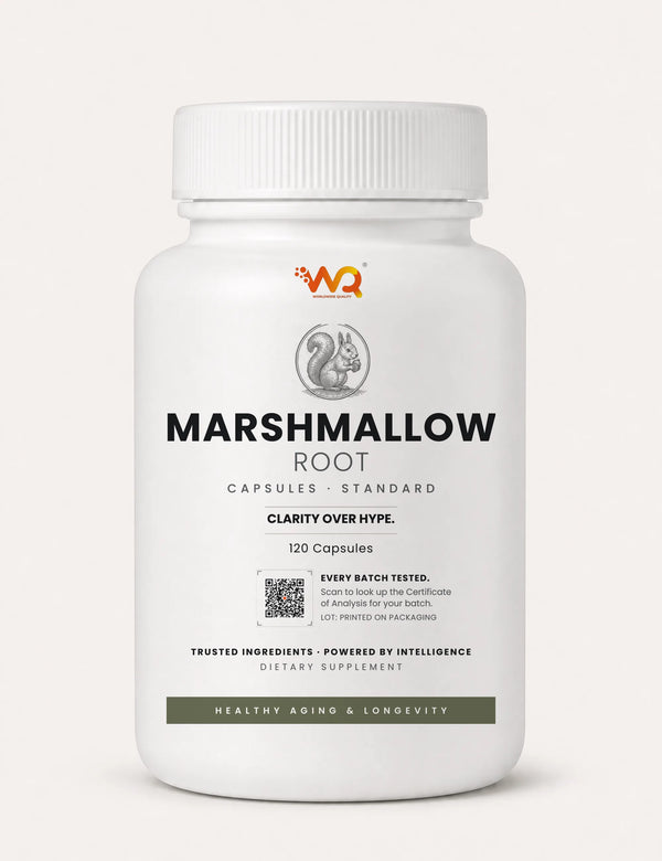 Marshmallow Root Capsules — 1 serving daily, 120 capsules (120 servings)
